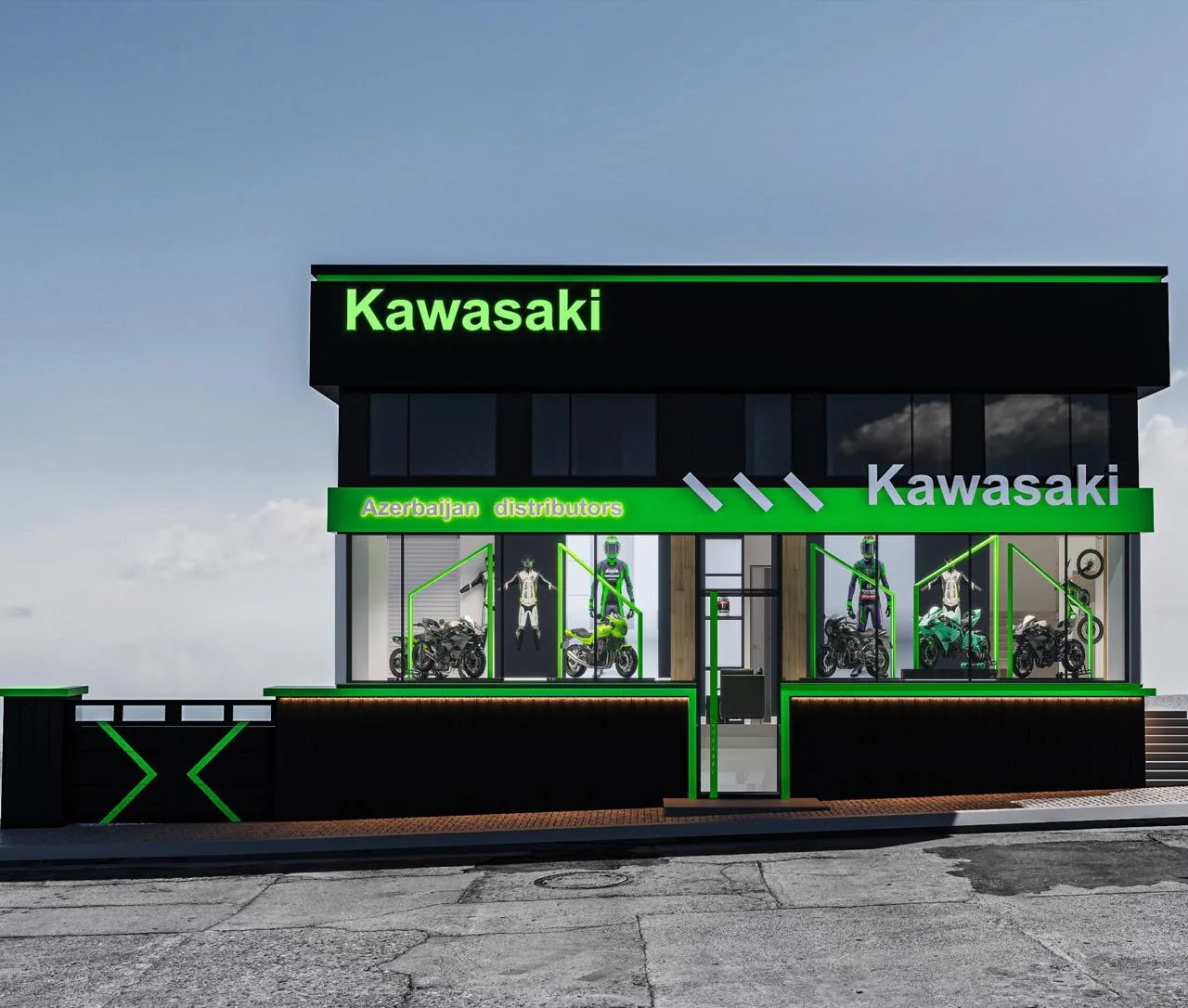 Mega Concept — məkan və material detalı